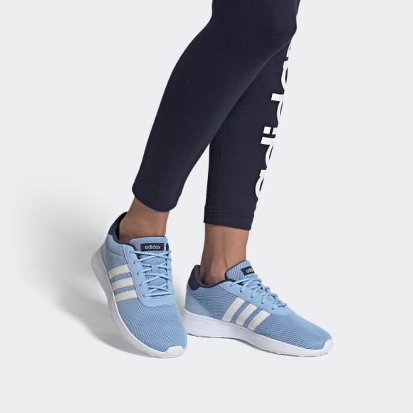 Black Adidas LITE RACER TRAINERS SHOES - Picture 4 of 6